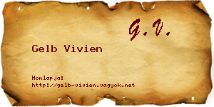Gelb Vivien névjegykártya